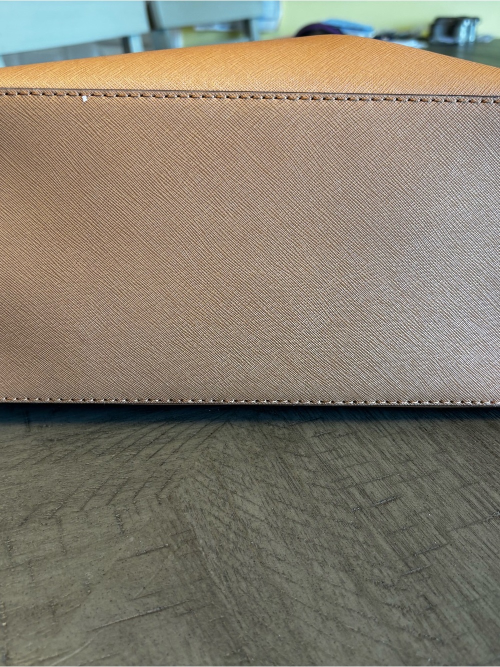 Michael Kors Tan Leather Tote Bag - Picture 7 of 13